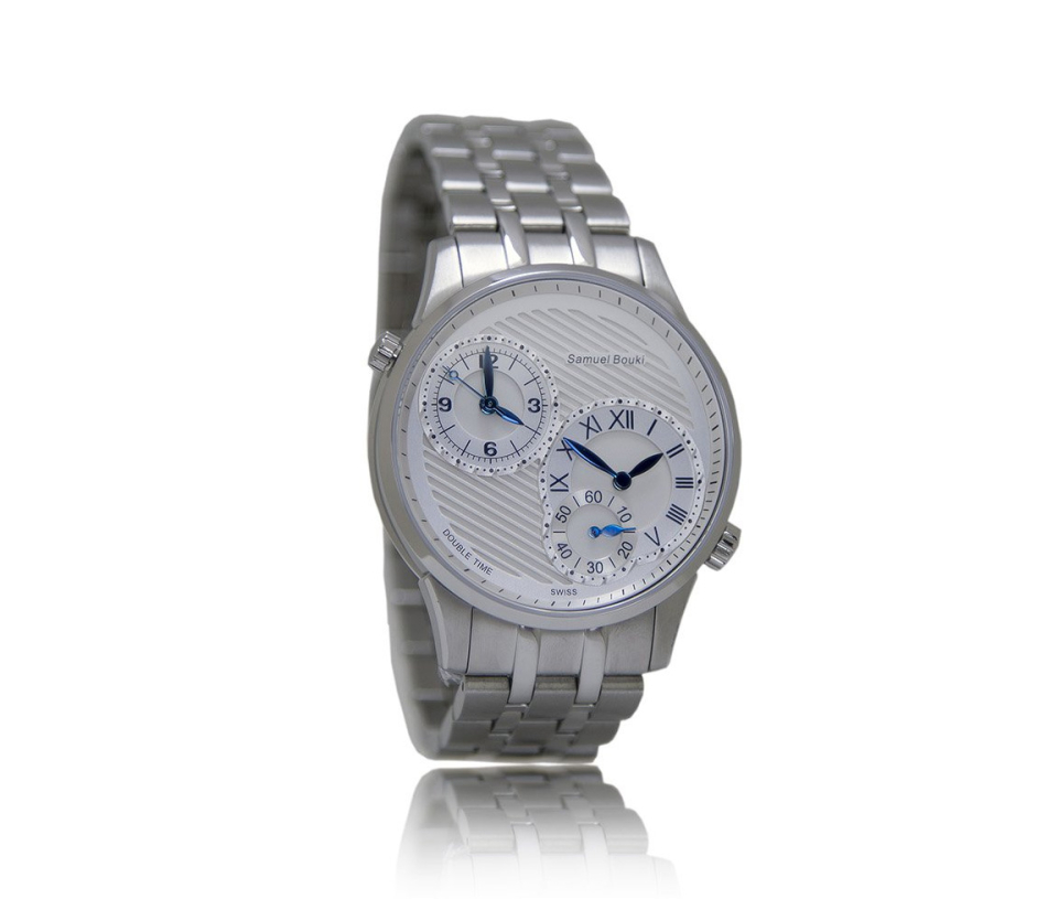 MONTRE POUR HOMME SAMUEL BOUKI EN ACIER AVEC 2 FUSEAUX HORAIRES - DI 53039MS - SAMUEL BOUKI