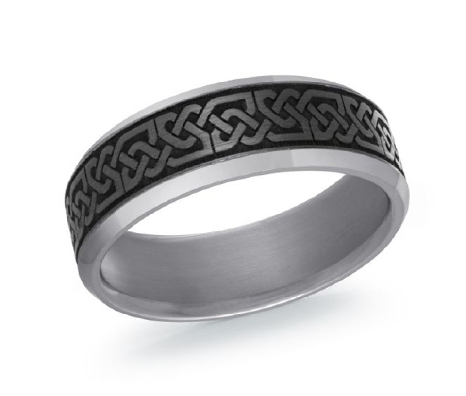 JONC EN TANTALE ET FIBRE DE CARBONE CONFORT FIT - ML TANT047/7 - MALO 