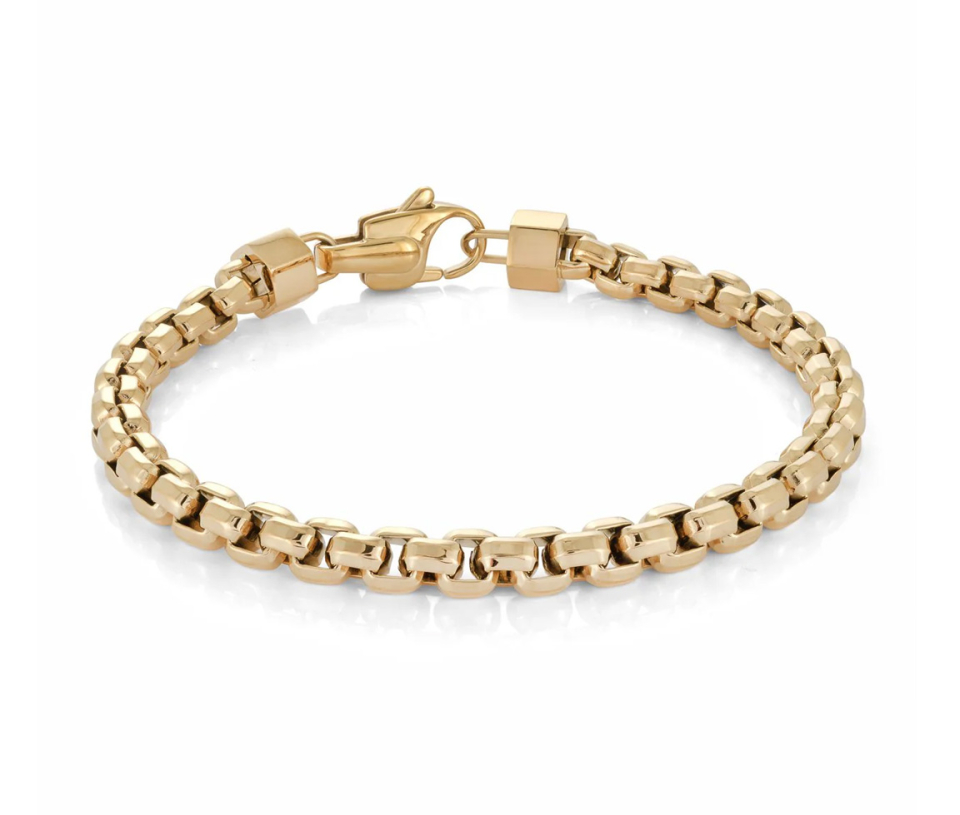 BRACELET EN ACIER/PVD OR À MAILLE FRANCO RONDE - IG SMB423/8.5 - ITALGEM