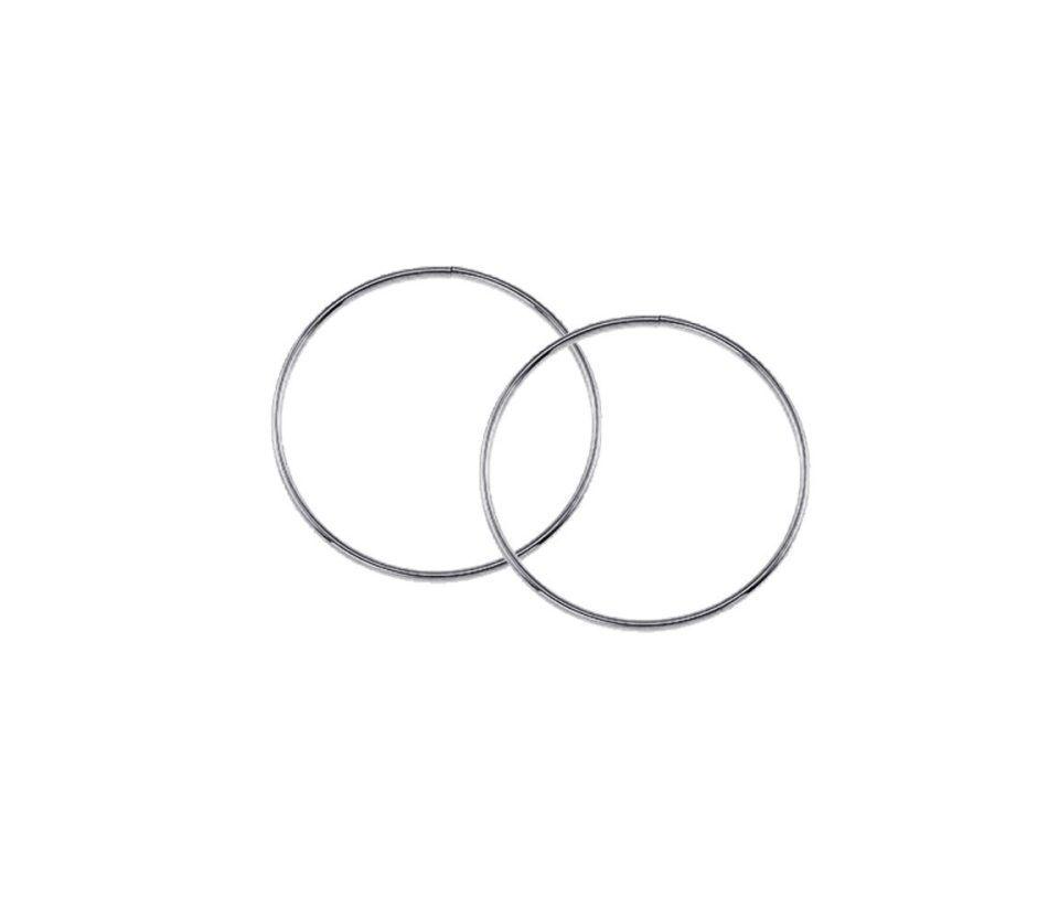 BOUCLES DORMEUSES 10K BLANC - SY 1182 - BIJOUX D'IMPORTATION