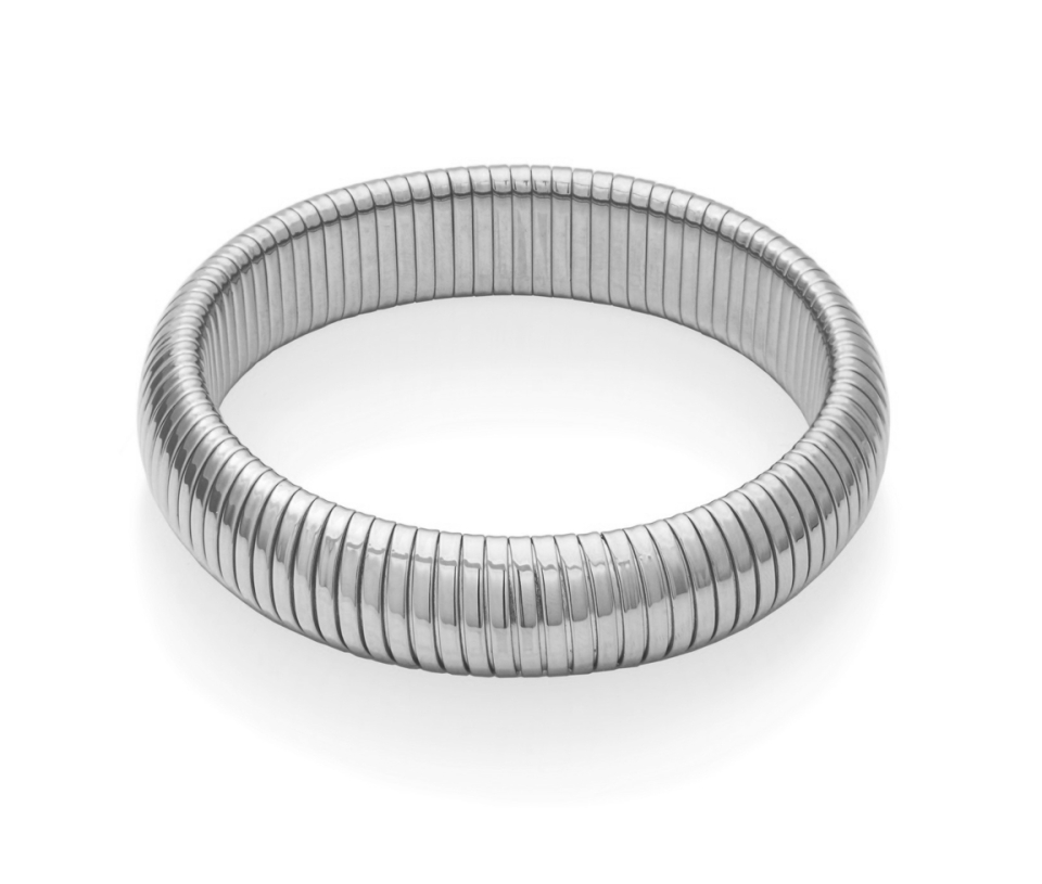 BRACELET BANGLE TUBULAIRE EXTENSIBLE EN ACIER - PJ T1XJ030170 - STEELX