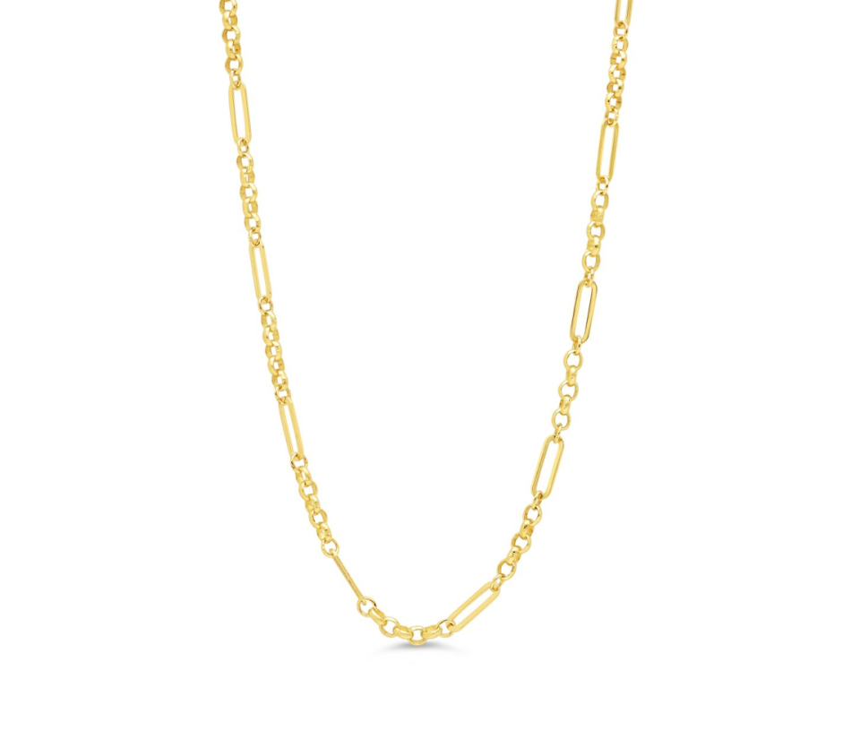 CHAINE EN OR À MAILLE ROLO/PAPERCLIP - SY 9328/20 - BIJOUX D'IMPORTATION