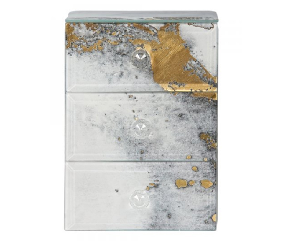 COFFRE À BIJOUX EN VERRE POLI MAURA - GM 00162S20 - GUNTHER