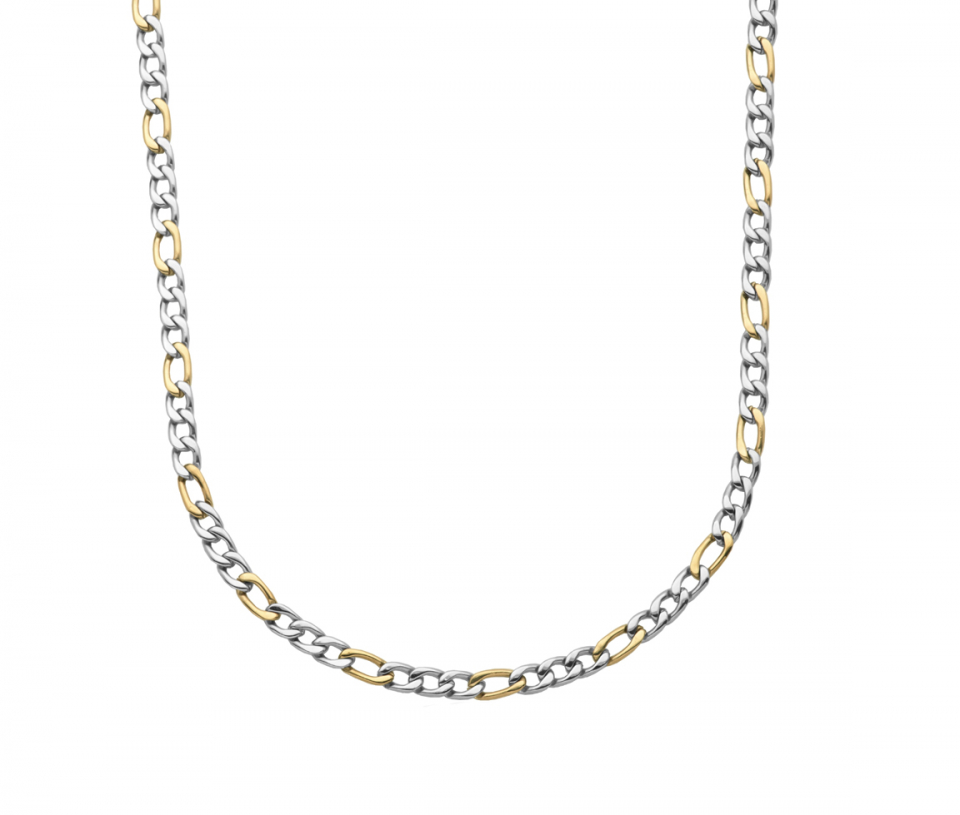 CHAINE ACIER/PVD OR FIGARO 6.35MM 20 - AZ SSN70TT 20 - AREZZO