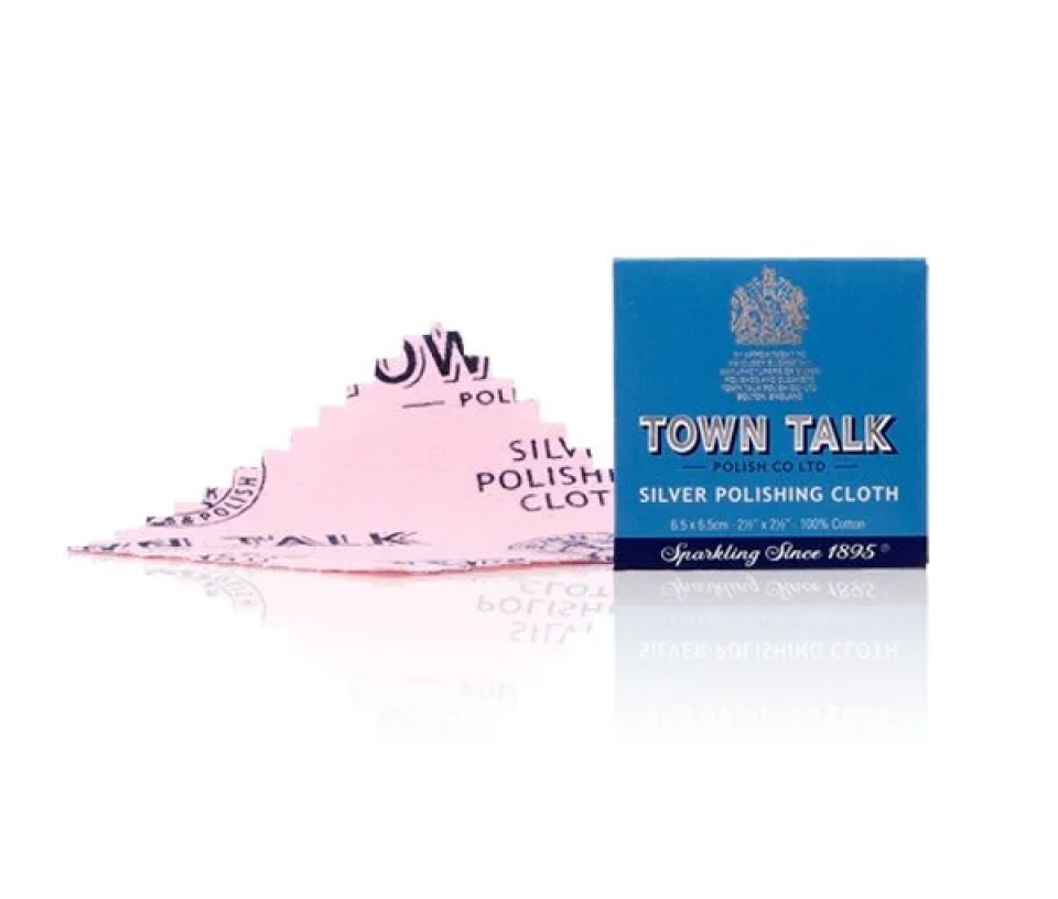 PETIT LINGE À POLIR L'ARGENT 6.5X6.5CM - H TT116 - TOWN TALK
