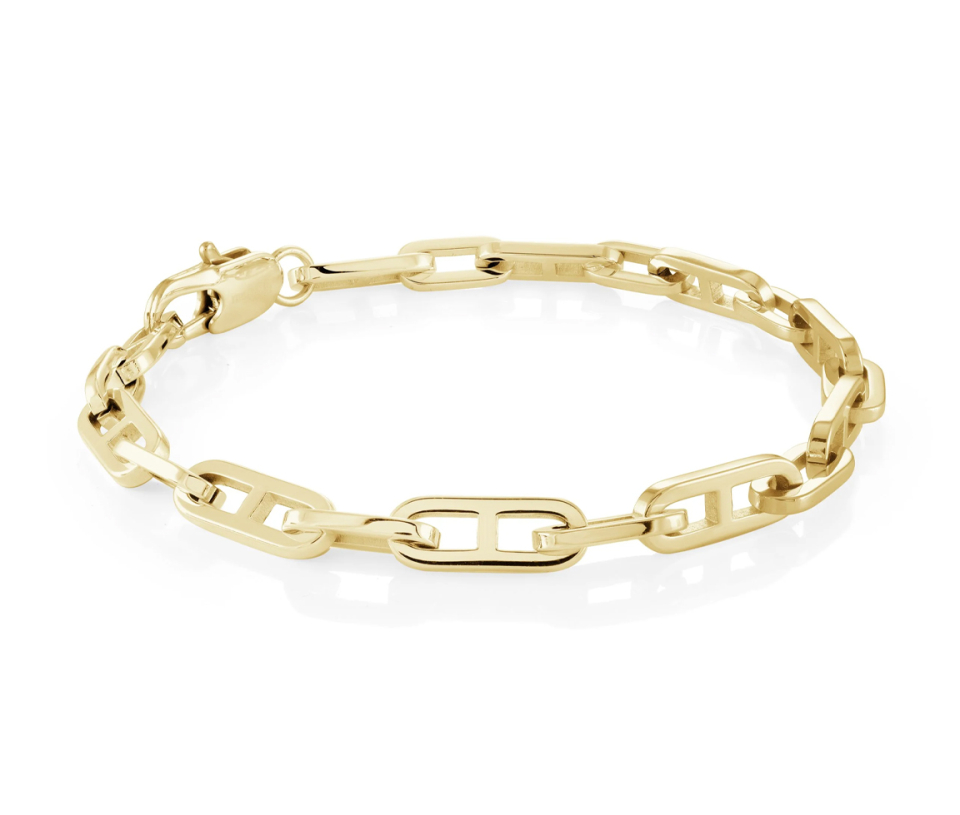 BRACELET EN ACIER/PVD OR À MAILLE EN H - IG SMB700/7 - ITALGEM