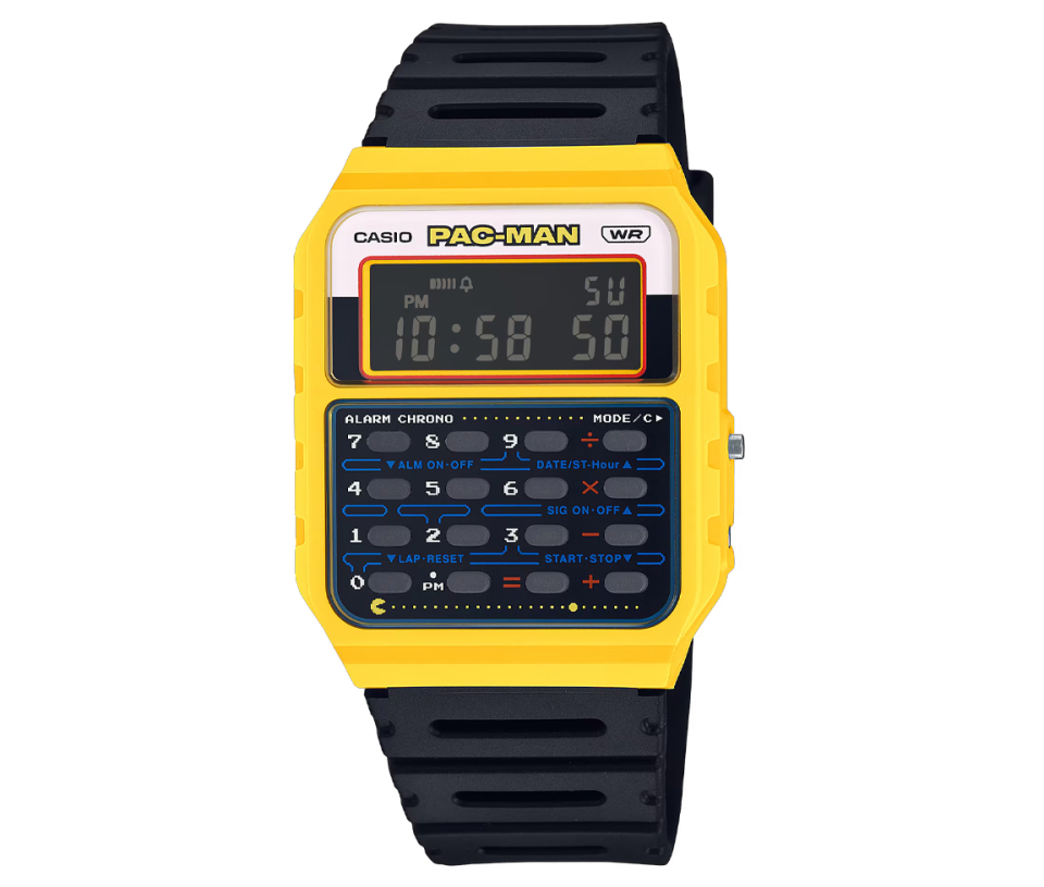 MONTRE NUMÉRIQUE/CALCULATRICE CASIO EN RÉSINE SPÉCIAL ÉDITION PACMAN - H CA53WPC1B - CASIO