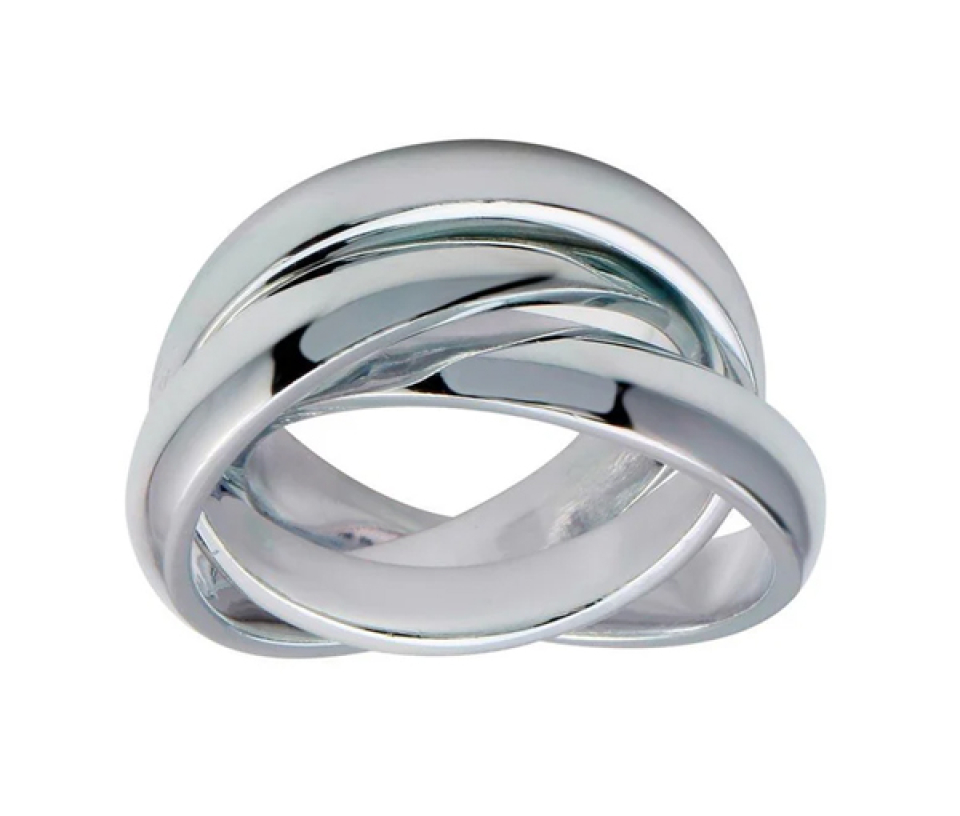  3 JONCS ENTRELACÉS EN ARGENT RHODIÉ - SP CR00713/9 - BIJOUX D'IMPORTATION