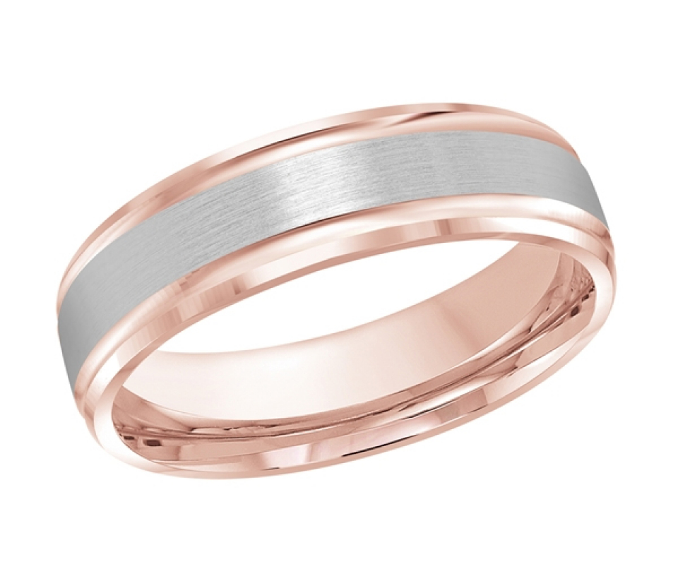 JONC EN OR AVEC MOTIF 2 LIGNES ET FINI DIVERS - ML FT411/6PW1 - MALO 