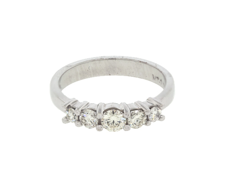 JONC EN OR 14K SERTI DE DIAMANTS - MK 1551LW5 - FAIT AU CANADA