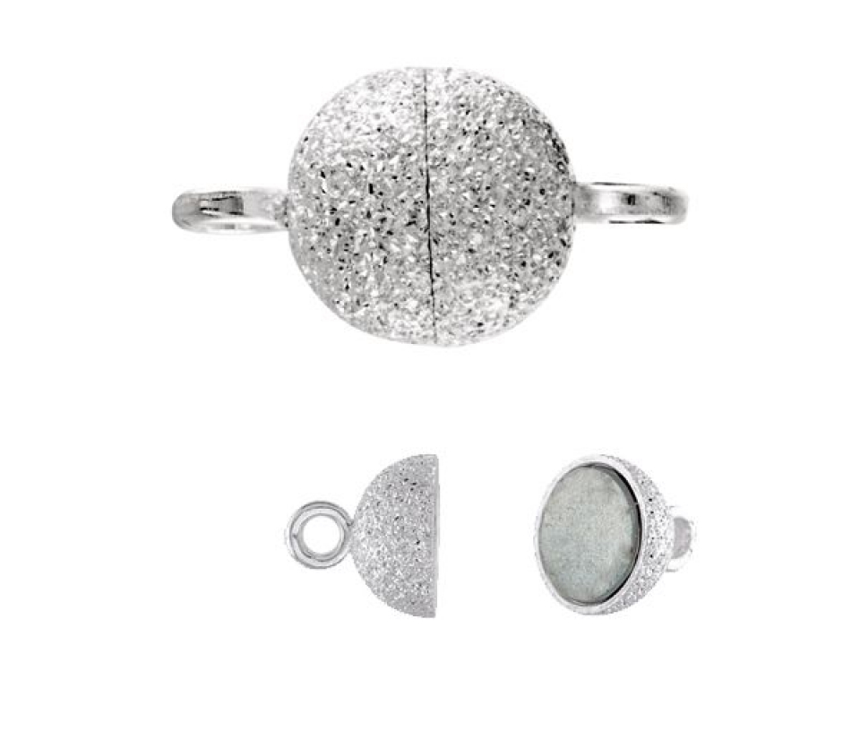 FERMOIR ARGENT MAGNÉTIQUE 6MM - ST 23716S6MM - PERLE D'IMPORTATION