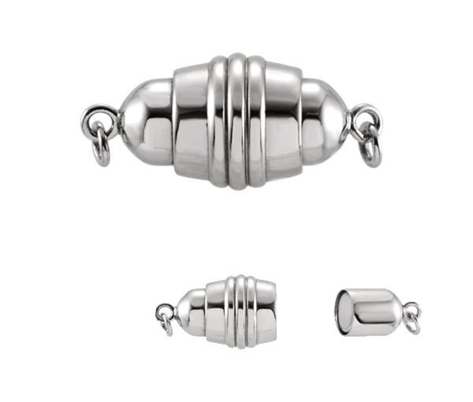 FERMOIR ARGENT MAGNÉTIQUE - ST 28893 - PERLE D'IMPORTATION