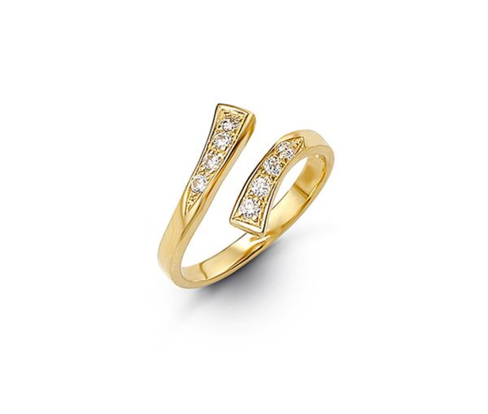 BAGUE D'ORTEIL EN OR SERTIE DE CUBIQUES ZIRCONIAS - SY 7003 - BIJOUX D'IMPORTATION