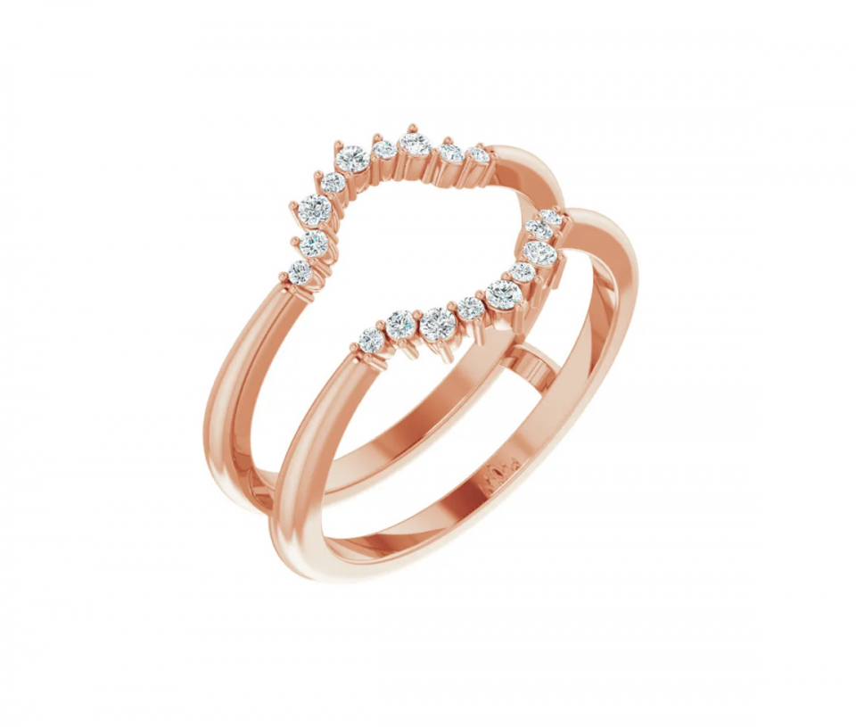 JACKET EN OR 14K SERTI DE DIAMANTS - ST 123757RL - BIJOUX IMPORTATION