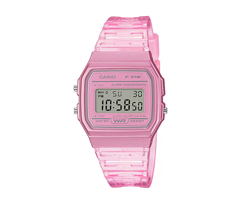 MONTRE CASIO NUMÉRIQUE ROSE OU BLEU PÂLE - H F91WS-4 - CASIO