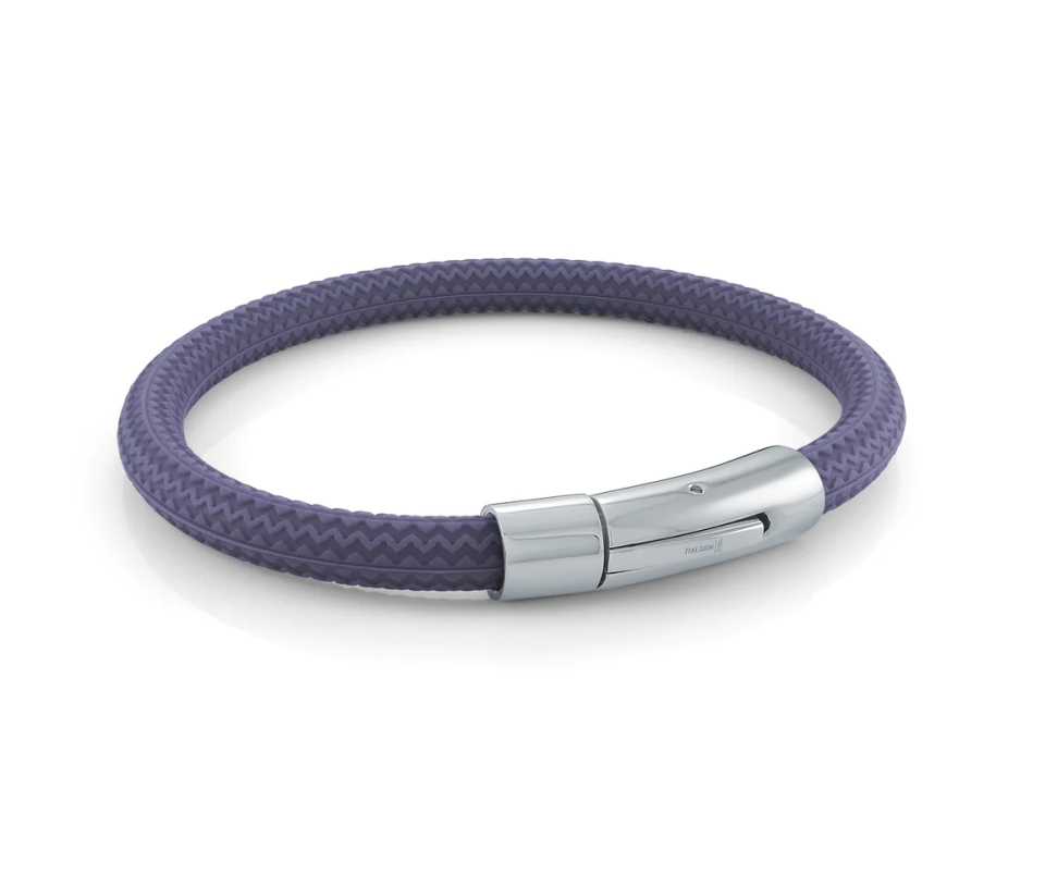 BRACELET EN CAOUTCHOUC À MOTIF PNEU AVEC FERMOIR EN ACIER - IG SBR12/7.5 - ITALGEM