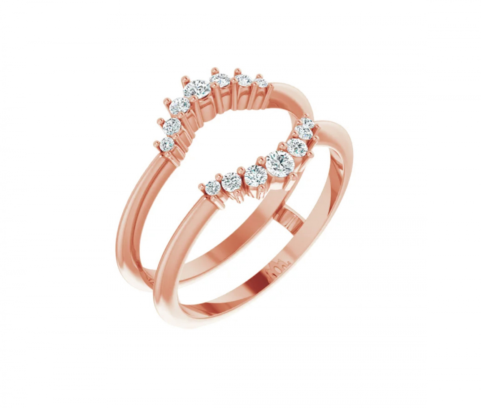 JACKET EN OR 14K SERTI DE DIAMANTS - ST 123196RL - BIJOUX IMPORTATION